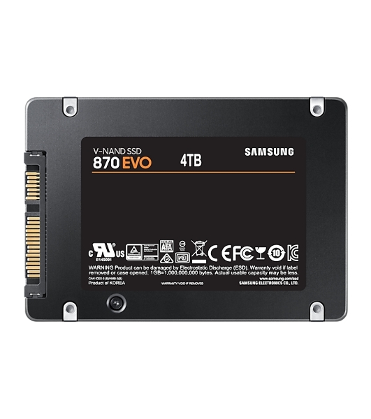 Накопитель SSD Samsung 4Tb 870 EVO, V-NAND, 2.5', SATA III, [R/W - 530/560 Mb/s]