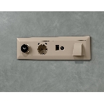 Комплект механизма розетки компьютерной + TV оконечной RJ-45 с автоматической защитной шторкой ALFA Серо-бежевый матовый (AP3725, VM195) MA372510, фото3