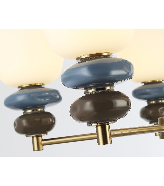 Люстра Ambrella light LH53164/5 SB/WH бронза/белый 40W 3000K D650*900