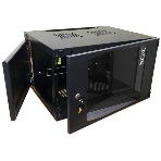 Шкаф настенный Next, 15U 550x450, стеклянная дверь, черный, фото2