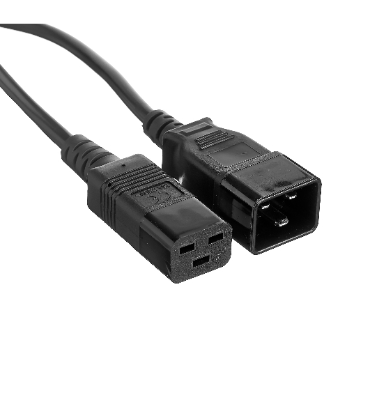 Кабель питания (UPS) ExeGate Power EC20-10P (С19->С20) VDE-250V-3*1.5-СU, 16А, черный, 10м