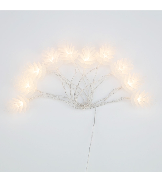 Гирлянда Neon-night светодиодная 'Шишки' 1.5 м, 10 LED, прозрачный ПВХ, цвет свечения теплый белый, 2 х АА (батарейки не в комплекте)