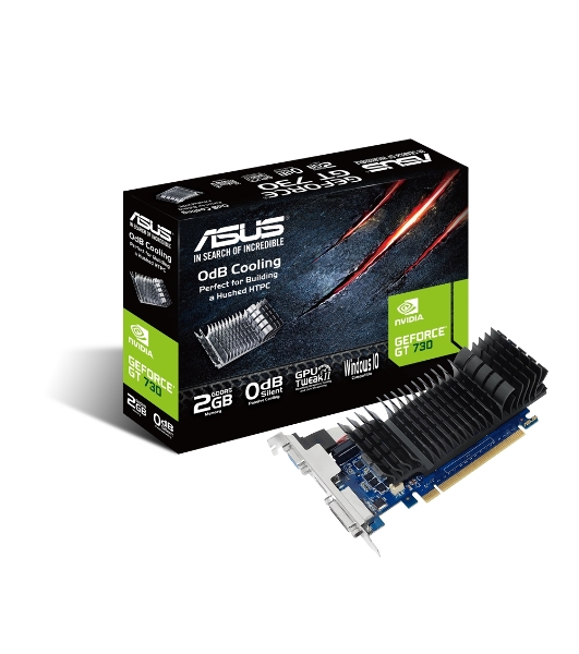 Видеокарта Asus GT730-SL-2GD5-BRK nVidia GeForce GT 730 2048Mb 64bit GDDR5 902/5010 DVIx1/HDMIx1/CRTx1/HDCP PCI-E Ret