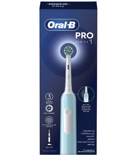 Электрическая зубная щетка Oral-B Cross Action Pro D305.513.3 бирюзовый