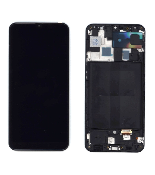 Дисплей (модуль) для Samsung Galaxy A30 SM-A305F в сборе с тачскрином и рамкой (TFT) черный