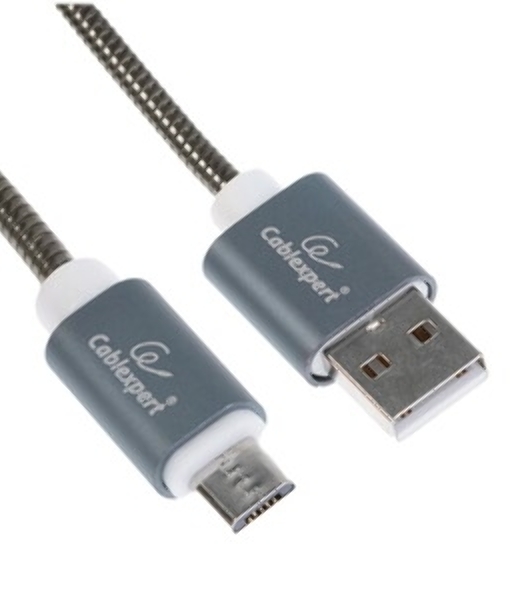 Кабель USB2.0 Cablexpert CC-G-mUSB01Gd-1M, AM/microB, серия Gold, длина 1м, золотой, блистер