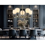 Люстра Ambrella light LH53164/5 SB/WH бронза/белый 40W 3000K D650*900, фото3