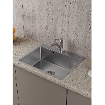 Мойка кухонная из нержавеющей стали BAU SOUL KT6050S SATIN, сифон EASY CLEAN в комплекте, фото6