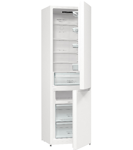 Холодильник Gorenje NRK6201PW4 белый двухкамерный 235/96л морозилка снизу, No Frost