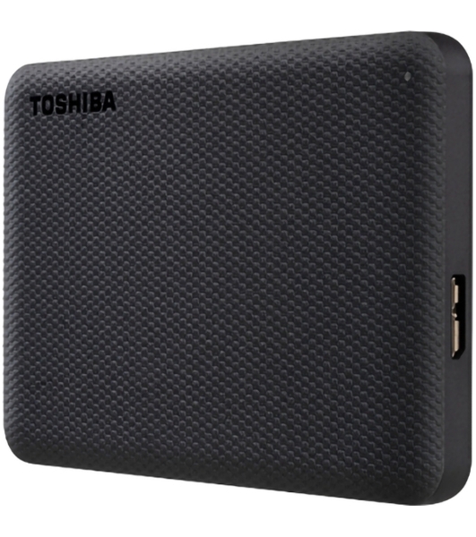 Внешний HDD 2.5' Toshiba Canvio Advance, 1TB, USB 3.2 Gen 1 Type-A, 5400 rpm, черный