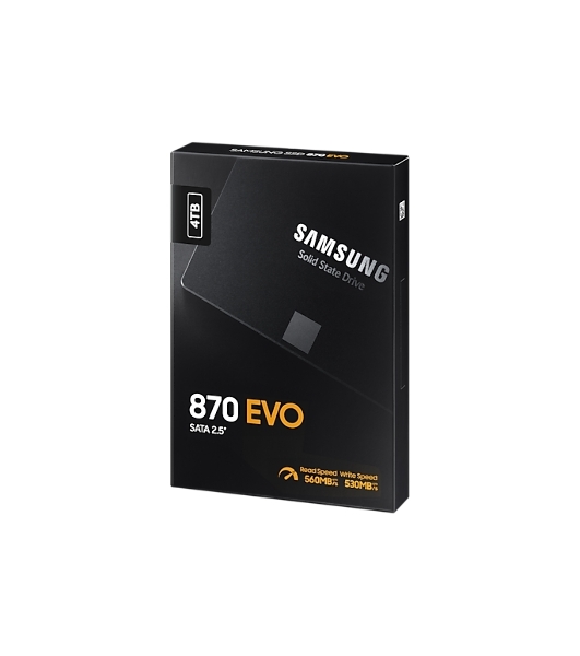 Накопитель SSD Samsung 4Tb 870 EVO, V-NAND, 2.5', SATA III, [R/W - 530/560 Mb/s]