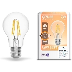 Лампа светодиодная филаментная Gauss Smart Home DIM E27 A60 7 Вт 1/10/40, фото 1