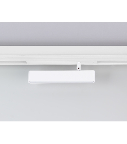 Управляемый светодиодный светильник для шинопровода Magnetic Ambrella light GL1321 WH белый IP20 12W 3000K-6400K 220V 120° 232*25*112 (Без ПДУ)