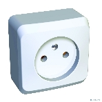 Розетка без заземления без шторок Systeme electric PA16-001B ЭТЮД О/У 16А 250B, белый,, фото2