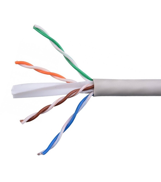 Кабель Cablexpert UPC-6055-4-CU, UTP indoor 4x2x0.55, медный, кат.6, однож., 305м, coil, серый