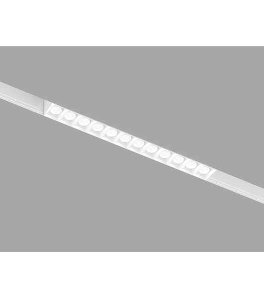 Трековый линейный светильник Ambrella light GL4490 WH белый IP20 12W 3CCT 3000-6000K SMART 48V 24° 218*22*25