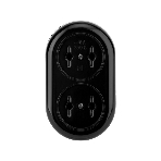 Колодка Rexant 2 гнезда карболитовая б/з 16 А, черная, фото4