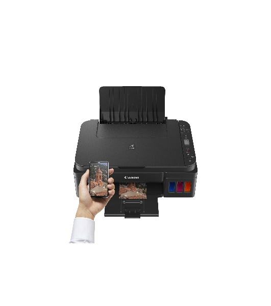 МФУ струйное Canon PIXMA G3410 (2315C009), A4, цветное, печ. 8.8 стр/мин (ч/б) 5 стр/мин (цвет), скан. до 19 стр/мин., 4800x1200 dpi (принтер) 1200х600 dpi (сканер), USB, Wi-Fi