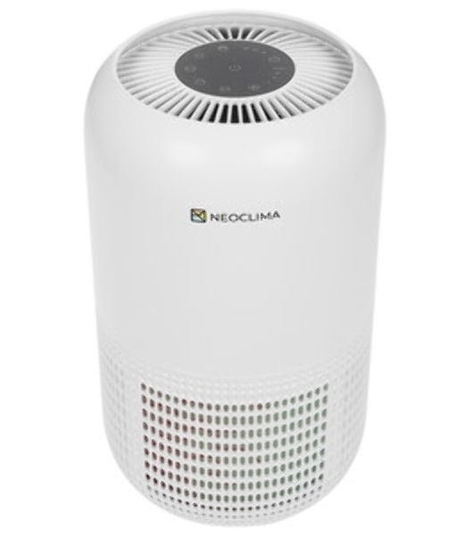 Очиститель воздуха Neoclima NP170RW белый, 25 м², HEPA-фильтр, угольный фильтр