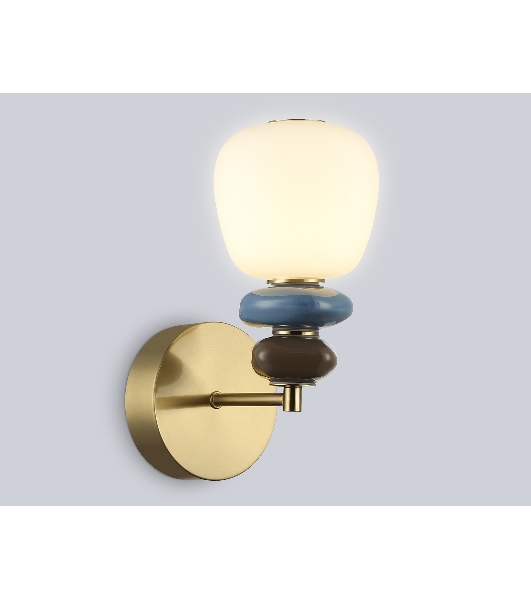 Настенный светильник Ambrella light LH53168 SB/WH бронза/белый 8W 3000K 140*225*300
