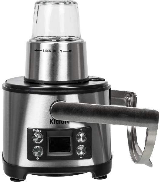 Кухонный комбайн Kitfort KT-1395 800Вт серебристый/черный