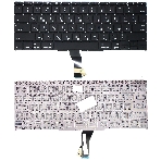 Клавиатура для ноутбука MacBook A1370 2011+ черная с подсветкой, плоский ENTER, фото4