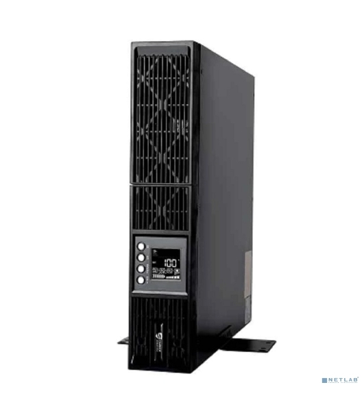 Источник бесперебойного питания UPS Сайбер Электро ЭКСПЕРТ-II-2000Р Онлайн, Стойка/Напольный 2000ВА/2000Вт. USB/RS-232/SNMP Slot/EPO/RJ-11/RJ-45 (8 IEC С13) (12В/9А·ч. х 4) 2U