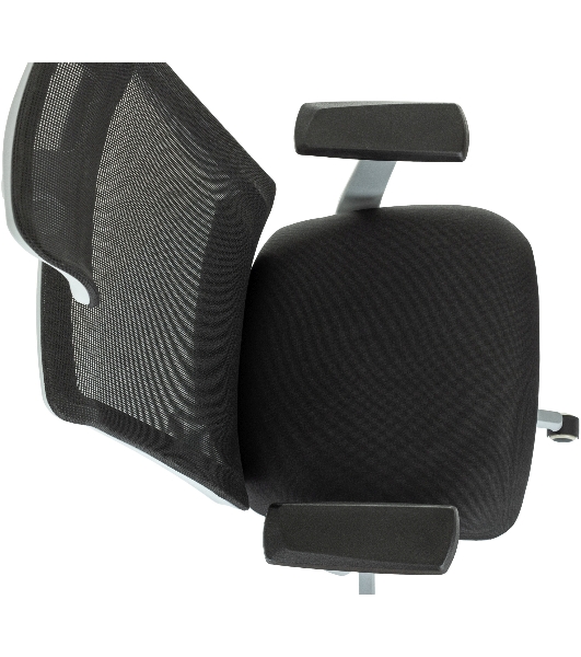 Кресло руководителя Бюрократ MC-G611NL-H черный Elastic-102 с подголов. крестов. 4-луч. пластик пластик серый
