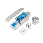 Разъем RJ-45(8P8C) Rexant полевой заделки под витую пару, FTP, CAT 6 (50 µ'/50 микродюймов) серия PRO, фото 1
