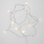 Гирлянда светодиодная Neon-night 'Жемчужинки' 1.5 м, 10 LED, прозрачный ПВХ, цвет свечения теплый белый, 2 х АА (батарейки не в комплекте), фото4