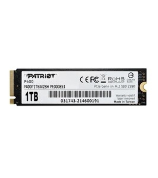 Накопитель SSD Patriot P400 Lite 1Tb M.2 2280 NVMe PCle 4.0 x4 R3500/W2700 TbW 560Tb 3D NAND with HS
