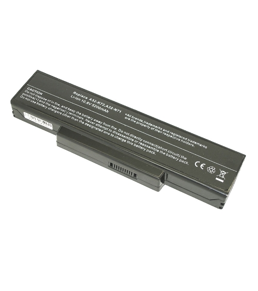 Аккумуляторная батарея для ноутбука Asus K72 5200mAh OEM черный