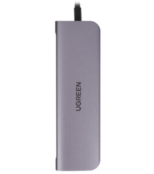 USB-концентратор UGREEN CM136-80132, USB Type-C, USB 3.0/HDMI/USB Type-C PD/AUX (3.5мм), USB