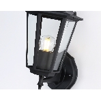 Уличный настенный светильник Ambrella light ST2010 BK/CL черный/прозрачный IP54 E27 max 40W 360*150*210, фото5