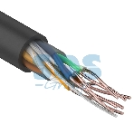 Кабель UTP Rexant 4PR 24AWG, CU (медь), cat.5e, 100 МГц, PE, черный, OUTDOOR, бухта 25 м, фото 1