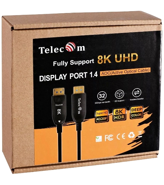 Кабель активный оптический Telecom DP1.4 8K@60Hz 20м TCG2130-20M