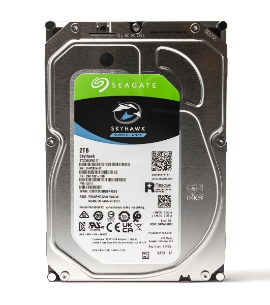 Жесткий диск HDD Seagate 2Tb 5400rpm SATA-III Surveillance Skyhawk 256Mb 3.5'