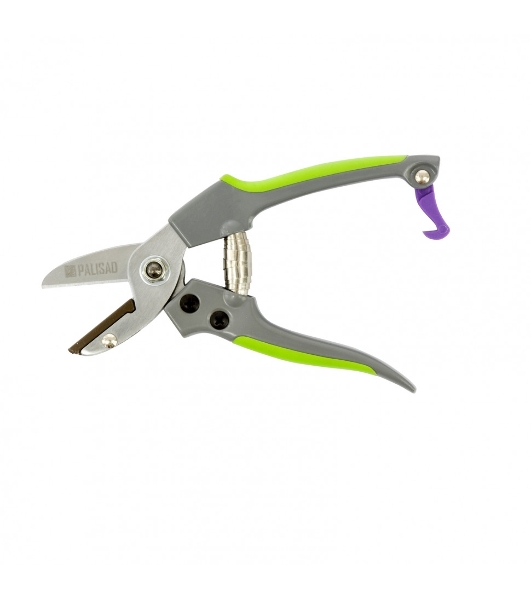 Секатор с наковальней Palisad 170 мм, металлические обрезиненные рукоятки