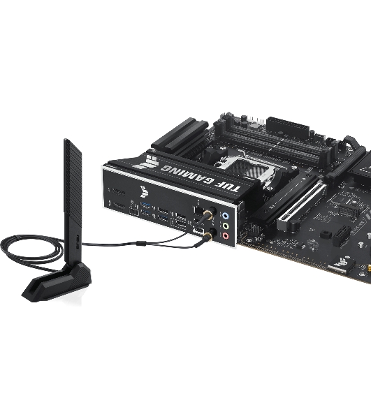 Материнская плата ASUS TUF Gaming B850-E WiFi, AM5, AMD B850, 4xDDR5, 4xSATA, 3xM.2, 1xPCIe 5.0 x16, 1xPCIe 4.0 x16, 1xPCIe x1, 1xDP, 1xHDMI, 2xUSB-C (1x10Gbps, 1x20Gbps), 3xUSB-A 5Gbps, 3xUSB-A 2.0, 1x2.5Gb LAN, Wi-Fi 6E, Bluetooth 5.3, 3x3.5 мм, 7.1, ATX
