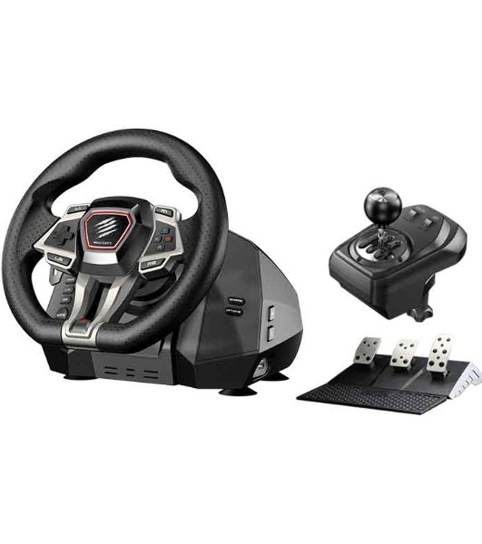 Руль Mad Catz M.2.X. PRO (USB, вибрация, 3 педали, рычаг переключения, D-Pad)