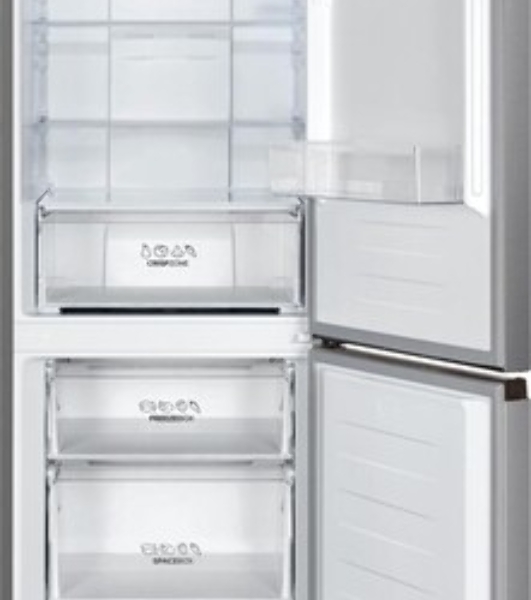 Холодильник Gorenje NRK619FAS4 серый двухкамерный 207/93л морозилка снизу, No Frost