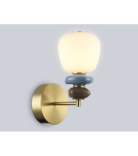Настенный светильник Ambrella light LH53168 SB/WH бронза/белый 8W 3000K 140*225*300