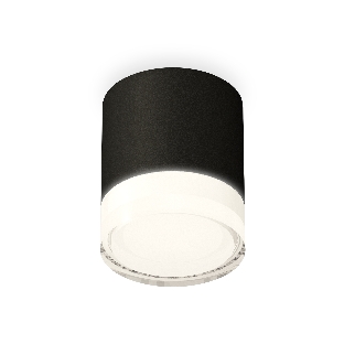 Светильник Ambrella Light XS7402033 SBK/FR/CL черный песок/белый матовый/прозрачный MR16 GU5.3 (C7402, N7160)