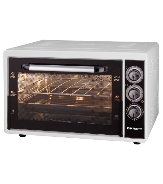 Мини-печь Kraft KF-MO3801W белый, 38 л