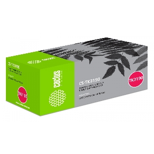 Картридж лазерный Cactus CS-TK3190 черный (25000 стр.) для Kyocera Ecosys P3055dn/P3060dn