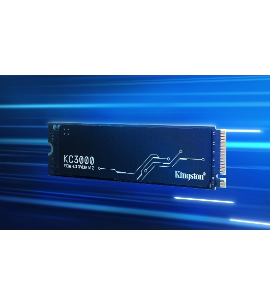 Накопитель SSD Kingston KC3000, 2Tb, PCIe 4.0 x4, M.2 2280, NVMe, R/W 7000/7000, с радиатором