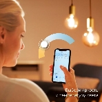 Лампа светодиодная филаментная Gauss Smart Home DIM+CCT E14 CF35 4,5 Вт 2000-6500 К 1/10/40, фото5