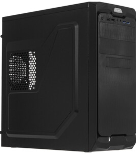 Компьютерный корпус ExeGate EX269435RUS Miditower UN-604 Black, ATX, (UN350, 120мм) 2хUSB+2хUSB 3.0, Audio