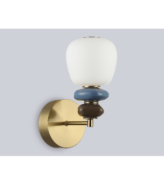 Настенный светильник Ambrella light LH53168 SB/WH бронза/белый 8W 3000K 140*225*300