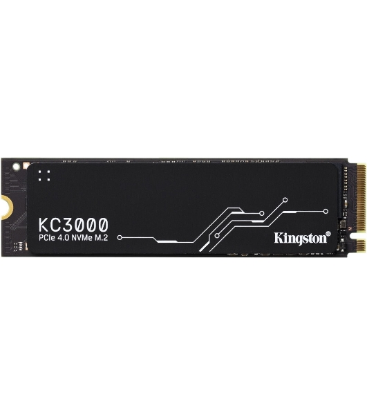 Накопитель SSD Kingston KC3000, 4Tb, PCIe 4.0 x4, M.2 2280, NVMe, R/W 7000/7000, с радиатором